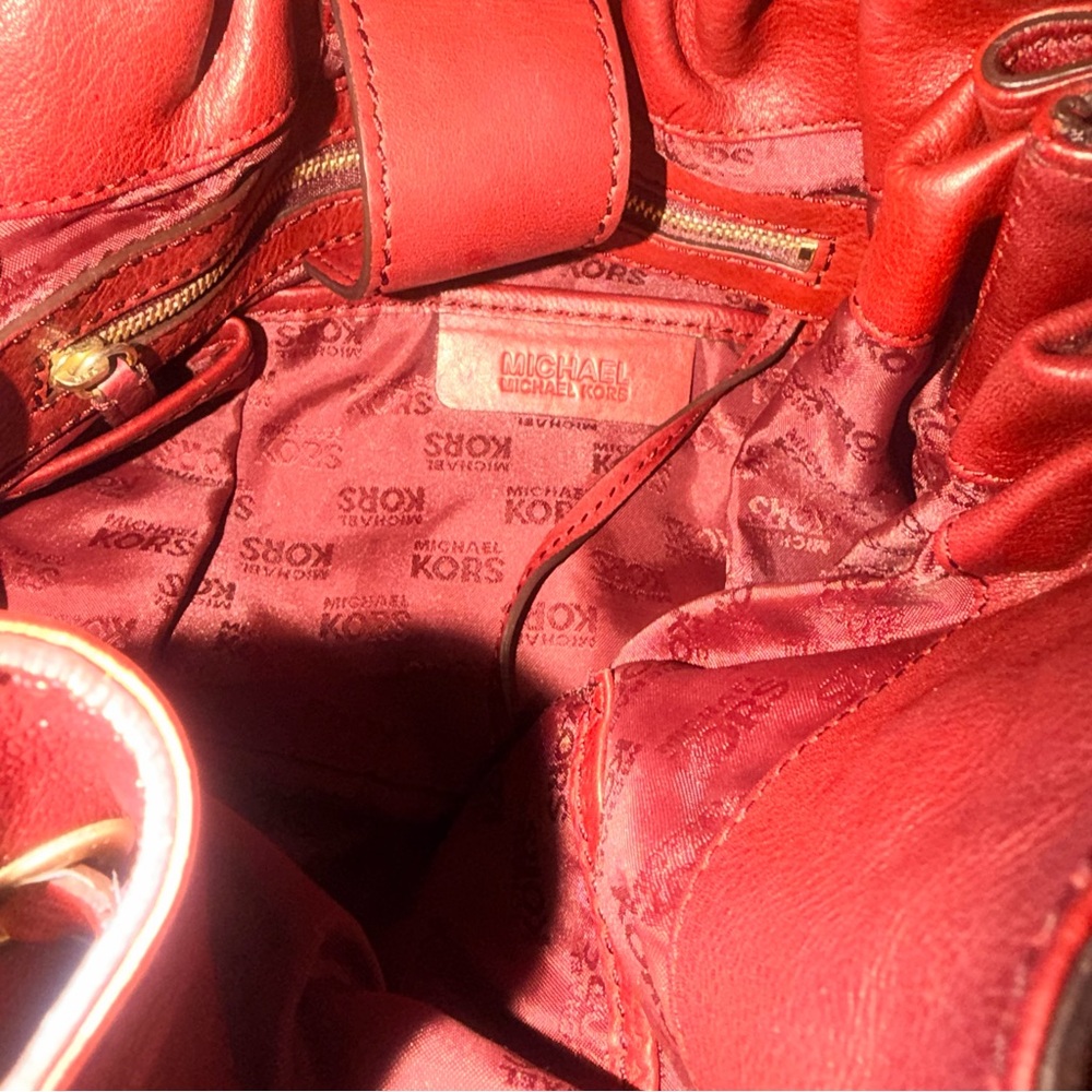 Michael Kors Vintage 2006” Astor Grommet Laced Large Leather Hobo Bag - Picture 14 of 15